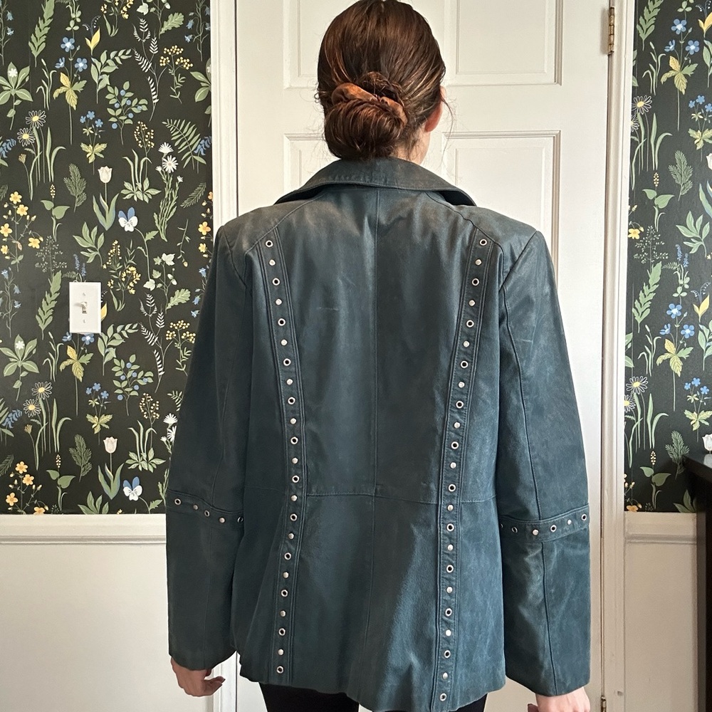 Blue Collared Jacket - image 2